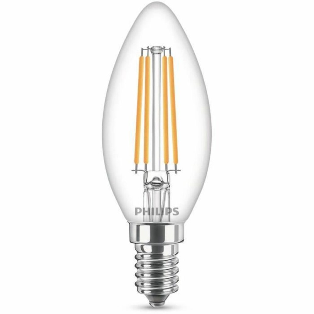Candle LED Light Bulb Philips Equivalent E14 60 W White E (2700 K)