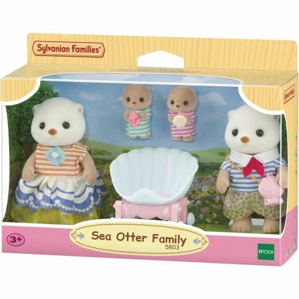 Figur mit Gelenken Sylvanian Families La familia de las nutrias marinas tiere