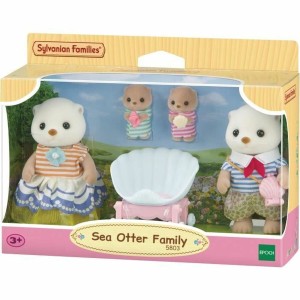 Figur mit Gelenken Sylvanian Families La familia de las nutrias marinas tiere
