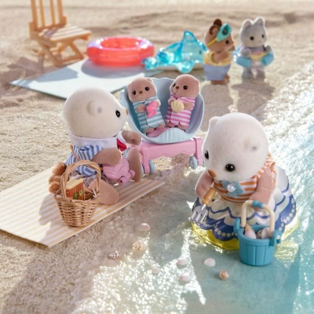 Figur mit Gelenken Sylvanian Families La familia de las nutrias marinas tiere