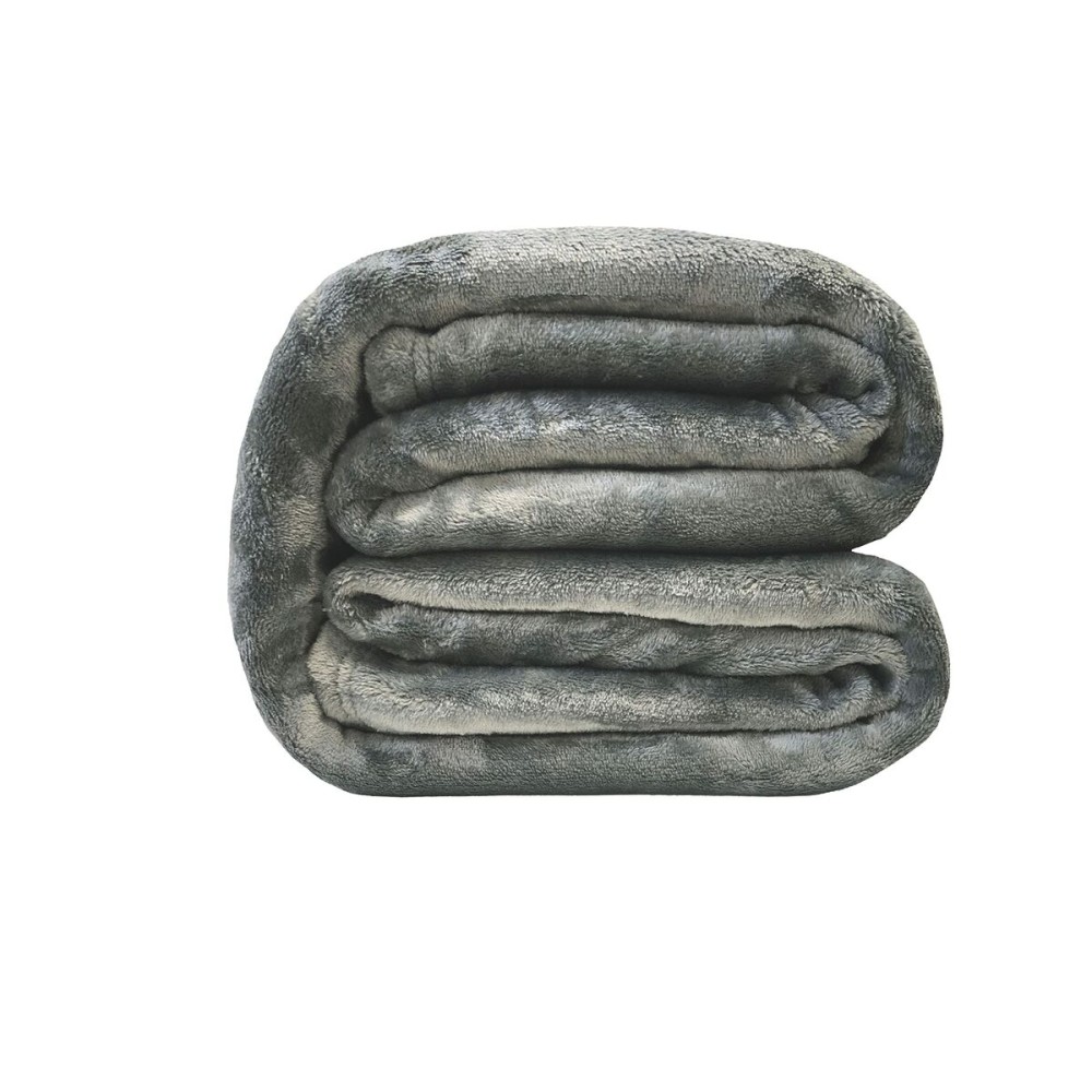 Blanket Poyet Motte Dark grey 240 x 220 cm