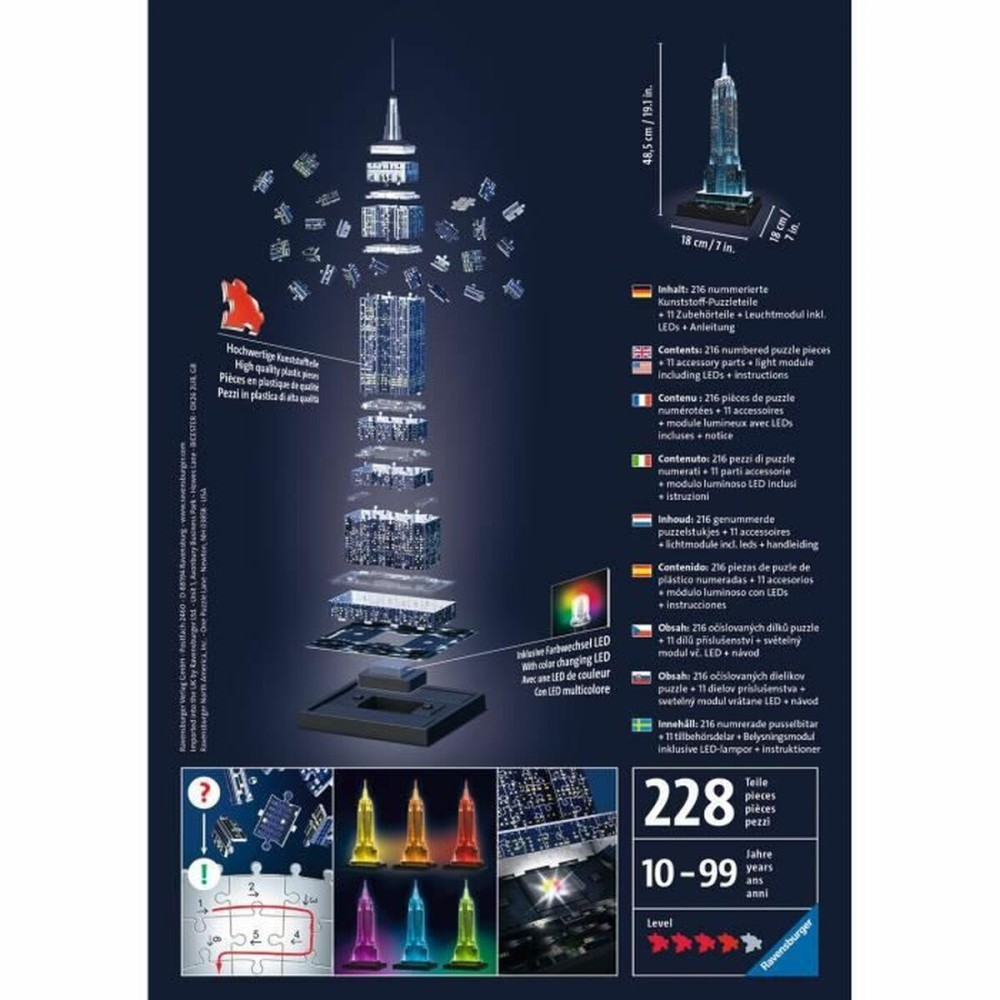 3D Puzzle Ravensburger Iceland: Kirkjuffellsfoss 216 Stücke 3D
