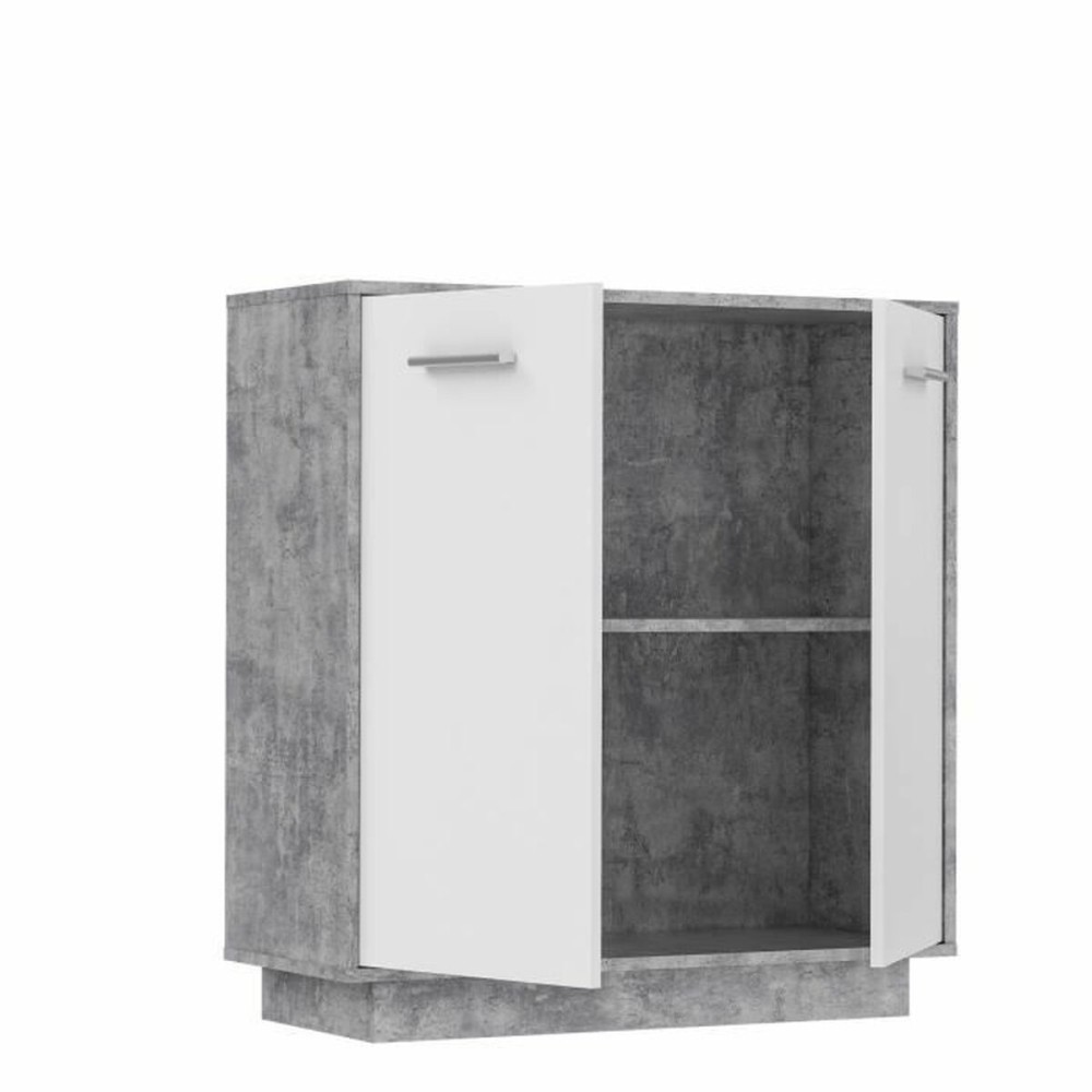 Meubles de rangement Blanc Gris clair 88,9 x 34,2 x 88,1 cm