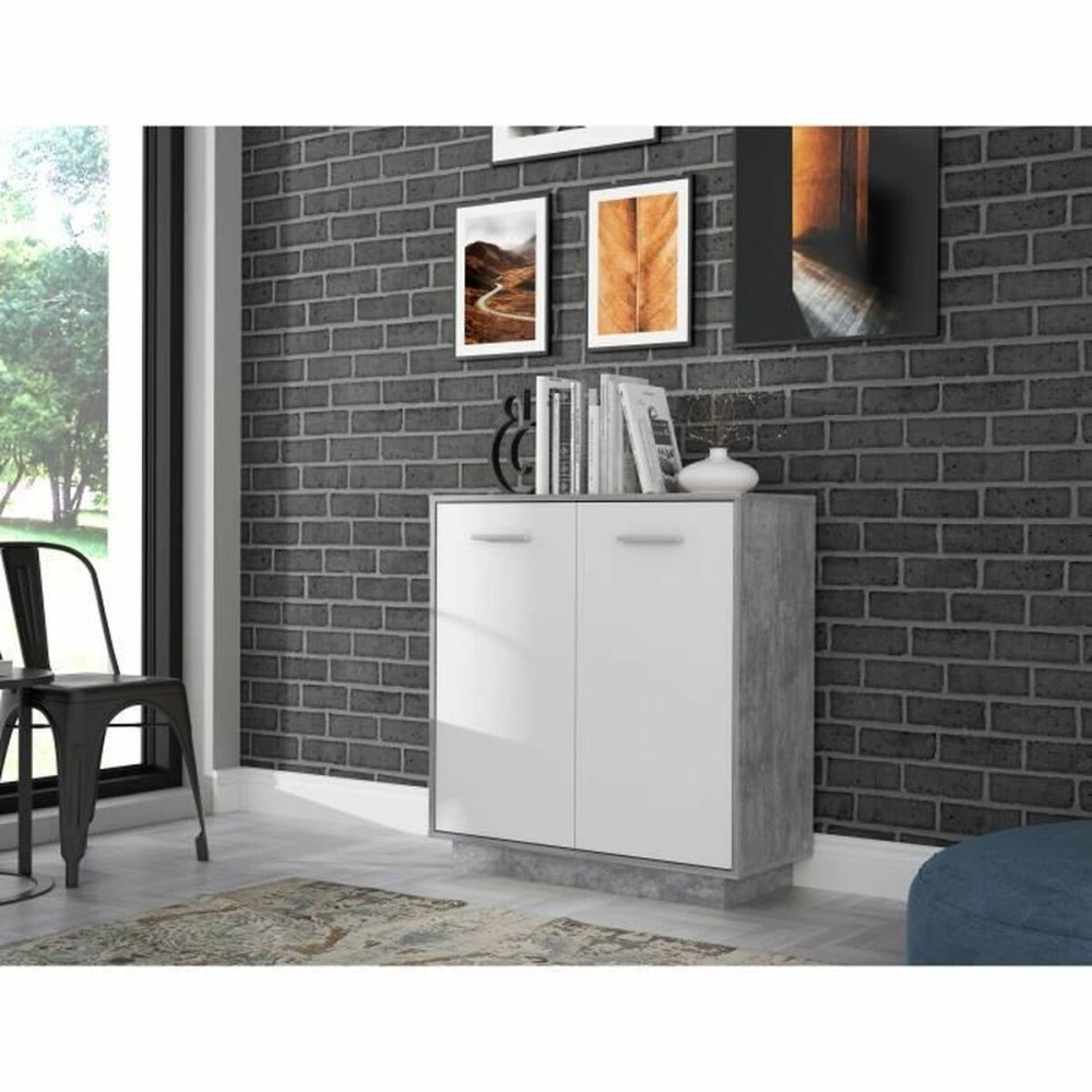 Meubles de rangement Blanc Gris clair 88,9 x 34,2 x 88,1 cm