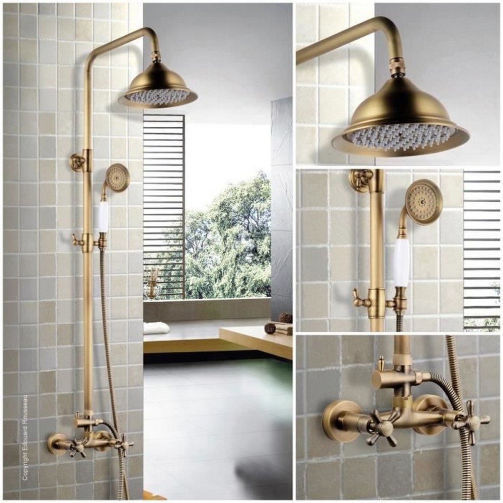 Dusche Säule Rousseau Bronze Edelstahl