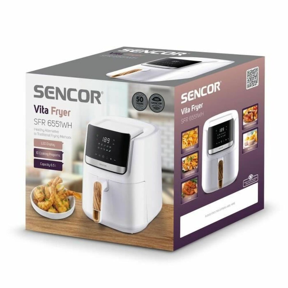 Air Fryer Sencor SFR 6551WH White 1600 W 6,5 L