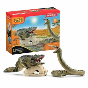 Playset Schleich Alligator/Anaconda Duel Set 4 Pieces