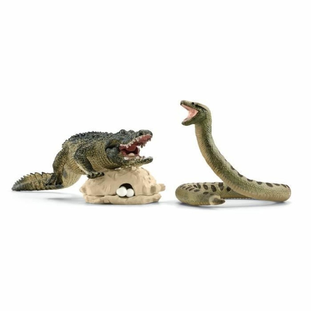 Playset Schleich Alligator/Anaconda Duel Set 4 Pieces