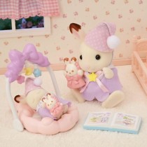 Figur mit Gelenken Sylvanian Families Las hermanas conejitas de chocolate: hora de dormir Mädchen