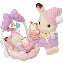 Figur mit Gelenken Sylvanian Families Las hermanas conejitas de chocolate: hora de dormir Mädchen