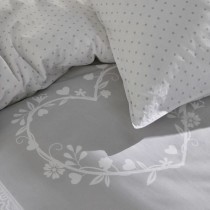 Parure de couette TODAY Blanc Gris 220 x 240 cm