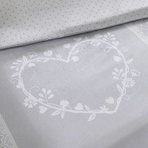 Parure de couette TODAY Blanc Gris 220 x 240 cm