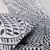 Parure de couette TODAY Blanc Noir 260 x 240 cm