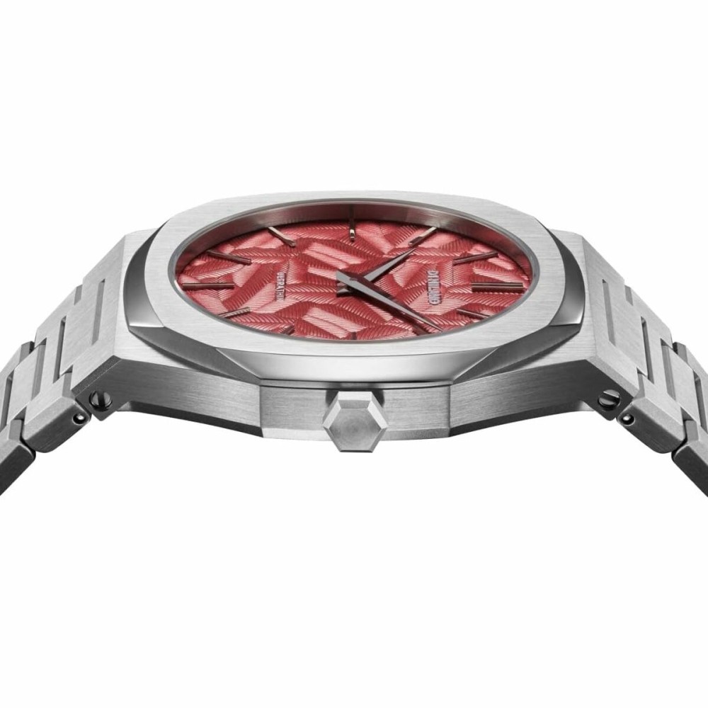 Men's Watch D1 Milano ULTRA THIN BARN RED Black Silver (Ø 40 mm)