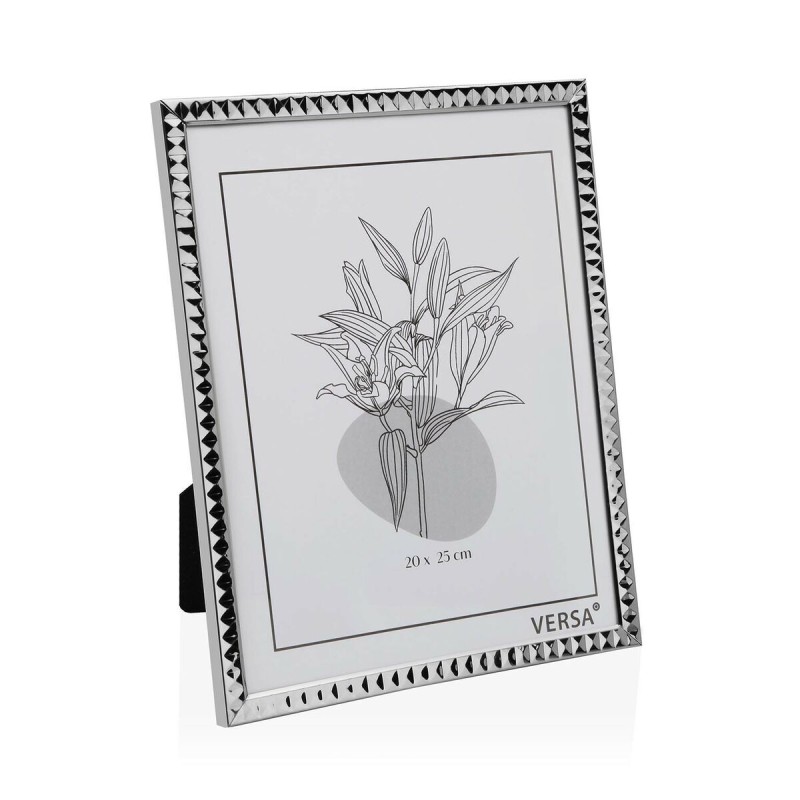 Photo frame Versa 10830274 Silver (2 Units)