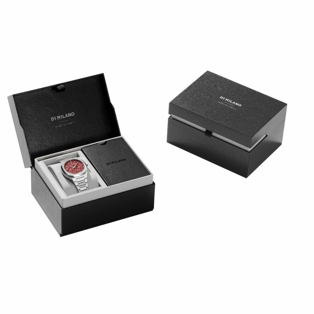 Men's Watch D1 Milano ULTRA THIN BARN RED Black Silver (Ø 40 mm)