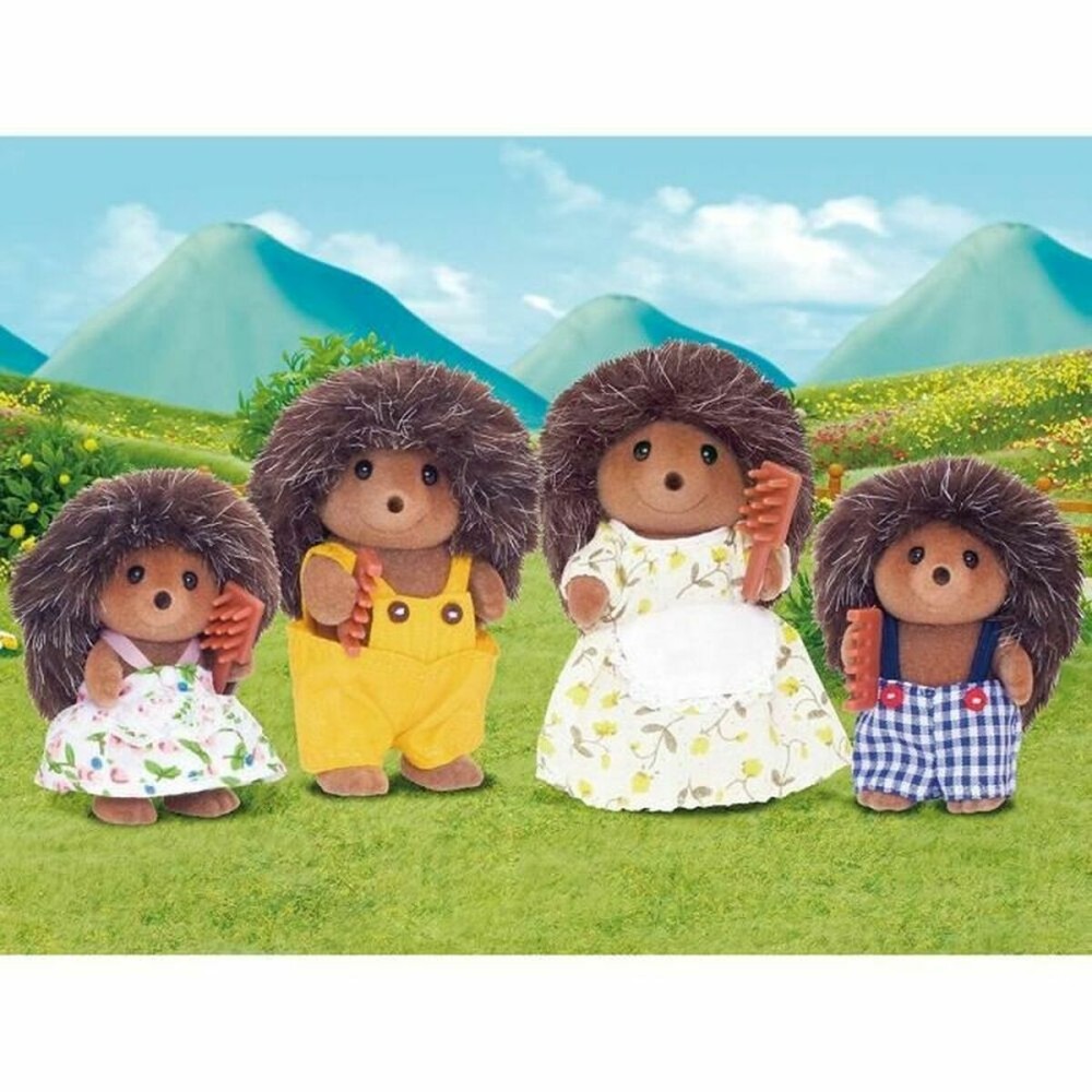 Set of Dolls Sylvanian Families 4018 Family Herisson 4 Pieces