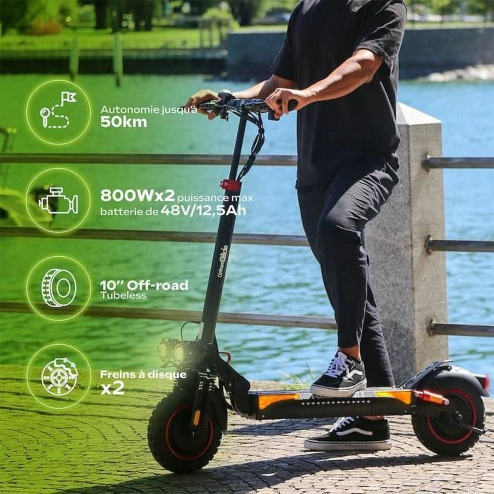 Trottinette Électrique Urbanglide ECROSS PRO BOOST 2 Noir 25 km/h 800 W