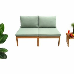 Garden sofa Alma Brown Green Acacia 124 x 70 x 77,5 cm