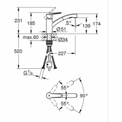 Mixer Tap Grohe Start