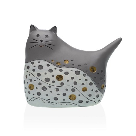 Deko-Figur Versa Grau Katze