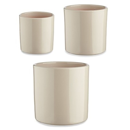 Set of pots Ibergarden Cylinder Ø 14 cm Ø 22 cm Ø 17 cm 3 Pieces (3 Pieces) (3 Units)