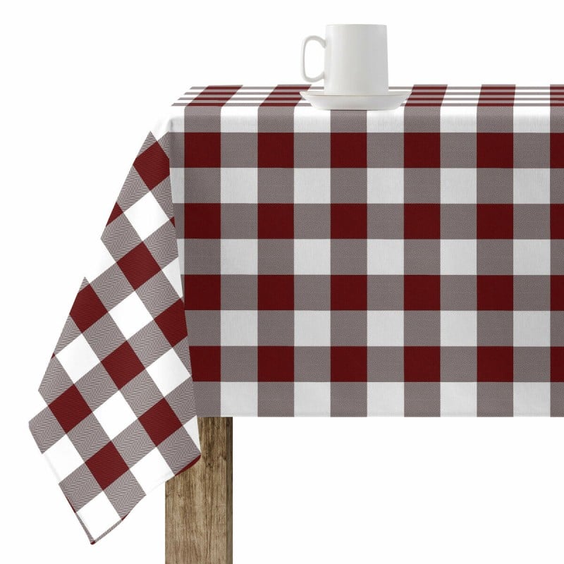 Stain-proof tablecloth Belum Cuadros Maroon 300 x 150 cm