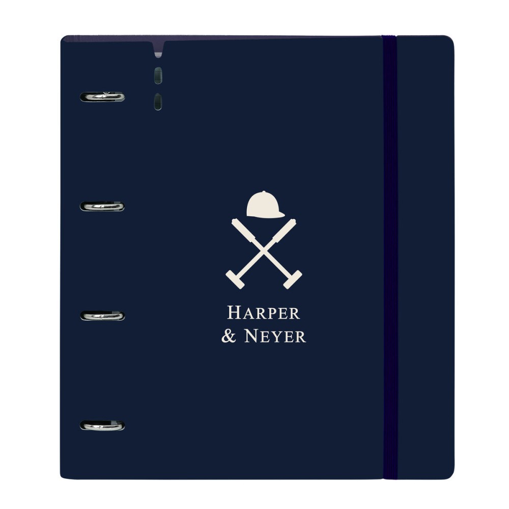 Ringbuch Harper & Neyer Marineblau 27 X 32 X 4 cm