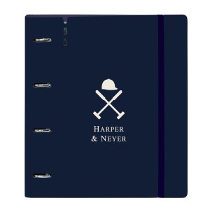 Ringbuch Harper & Neyer Marineblau 27 X 32 X 4 cm