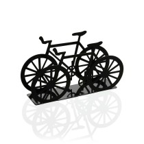 Napkin holder Versa Black Metal Ceramic Steel Iron 4,5 x 9,5 x 16,5 cm Bicycle