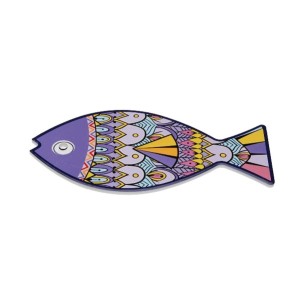 Untersetzer Versa Kork aus Keramik Fisch 14 x 0,7 x 20 cm