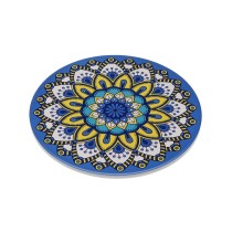 Untersetzer Versa Blau Kork aus Keramik Mandala 20 X 0,6 X 20 CM