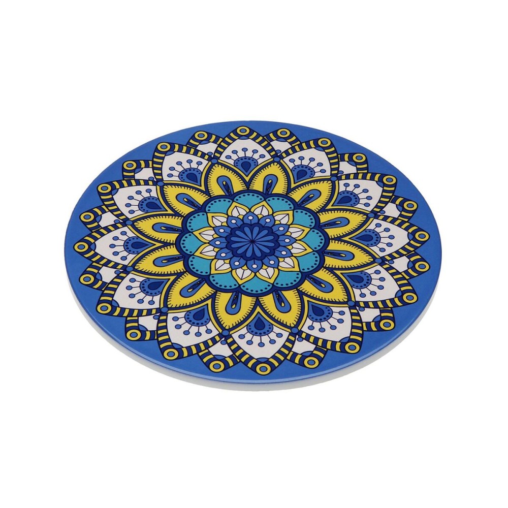 Untersetzer Versa Blau Kork aus Keramik Mandala 20 X 0,6 X 20 CM