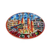 Untersetzer Versa Barcelona Kork aus Keramik 20 X 0,6 X 20 CM