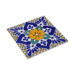 Untersetzer Versa Blau Kork aus Keramik Kachel 20 X 0,6 X 20 CM