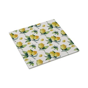 Untersetzer Versa Kork aus Keramik Zitronengelb 20 X 0,6 X 20 CM