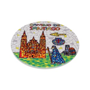 Untersetzer Versa Santiago de compostela Kork aus Keramik 20 X 0,6 X 20 CM