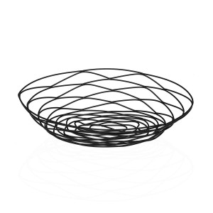 Obstschale Versa Schwarz Metall Stahl 23 X 7 X 31 CM