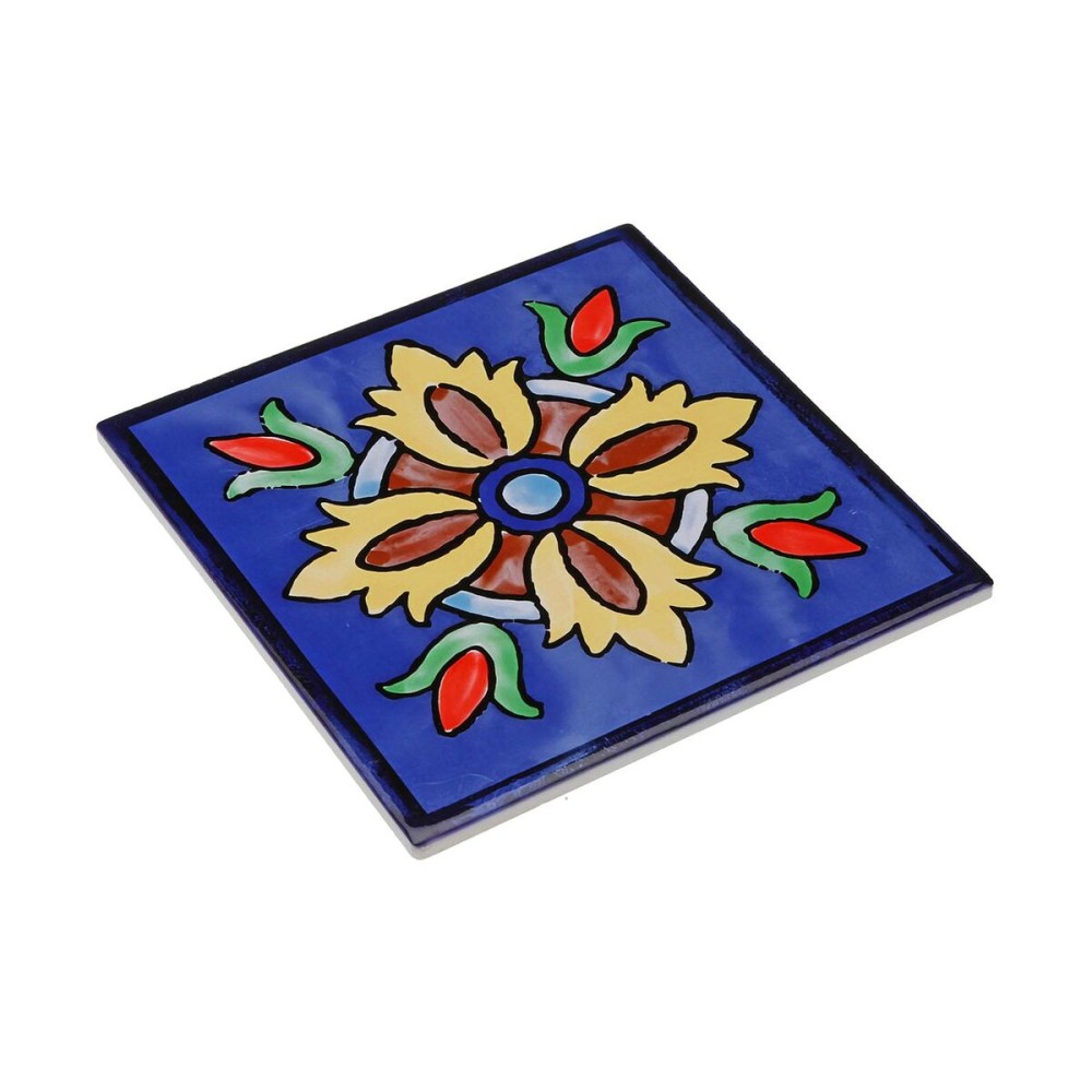 Untersetzer Versa Blau Kork aus Keramik Kachel 20 X 0,6 X 20 CM