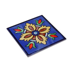 Untersetzer Versa Blau Kork aus Keramik Kachel 20 X 0,6 X 20 CM
