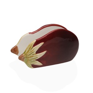 Porte-serviettes Versa Céramique 8,5 X 15,8 X 5,9 CM Aubergine