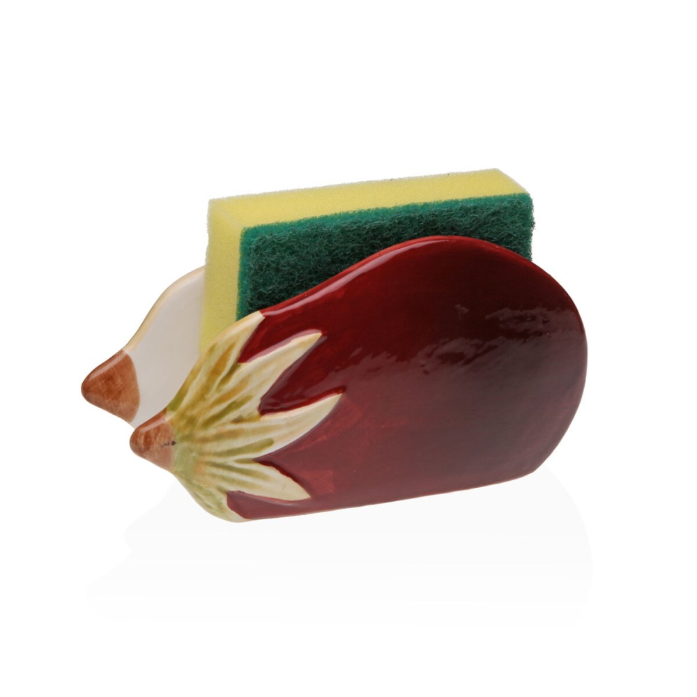 Napkin holder Versa Ceramic 8,5 X 15,8 X 5,9 CM Aubergine