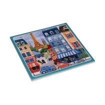 Untersetzer Versa Paris Kork aus Keramik 20 X 0,6 X 20 CM