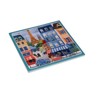 Untersetzer Versa Paris Kork aus Keramik 20 X 0,6 X 20 CM