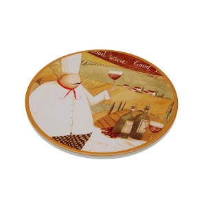 Table Mat Versa Cork Ceramic Male Chef 20 X 0,6 X 20 CM