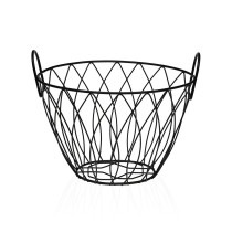 Obstschale Versa Schwarz Metall Stahl 19,5 X 21,5 X 28,5 CM