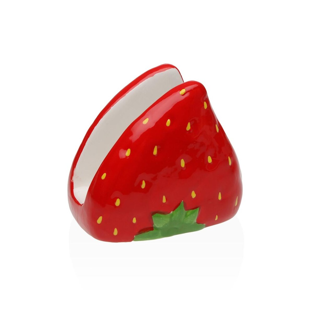 Serviettenring Versa aus Keramik 9,5 X 10,1 X 7,4 CM Erdbeere