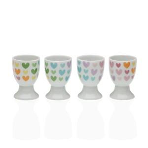 Set of bowls Versa Porcelain 4,5 x 6,5 x 4,5 cm 4 Pieces