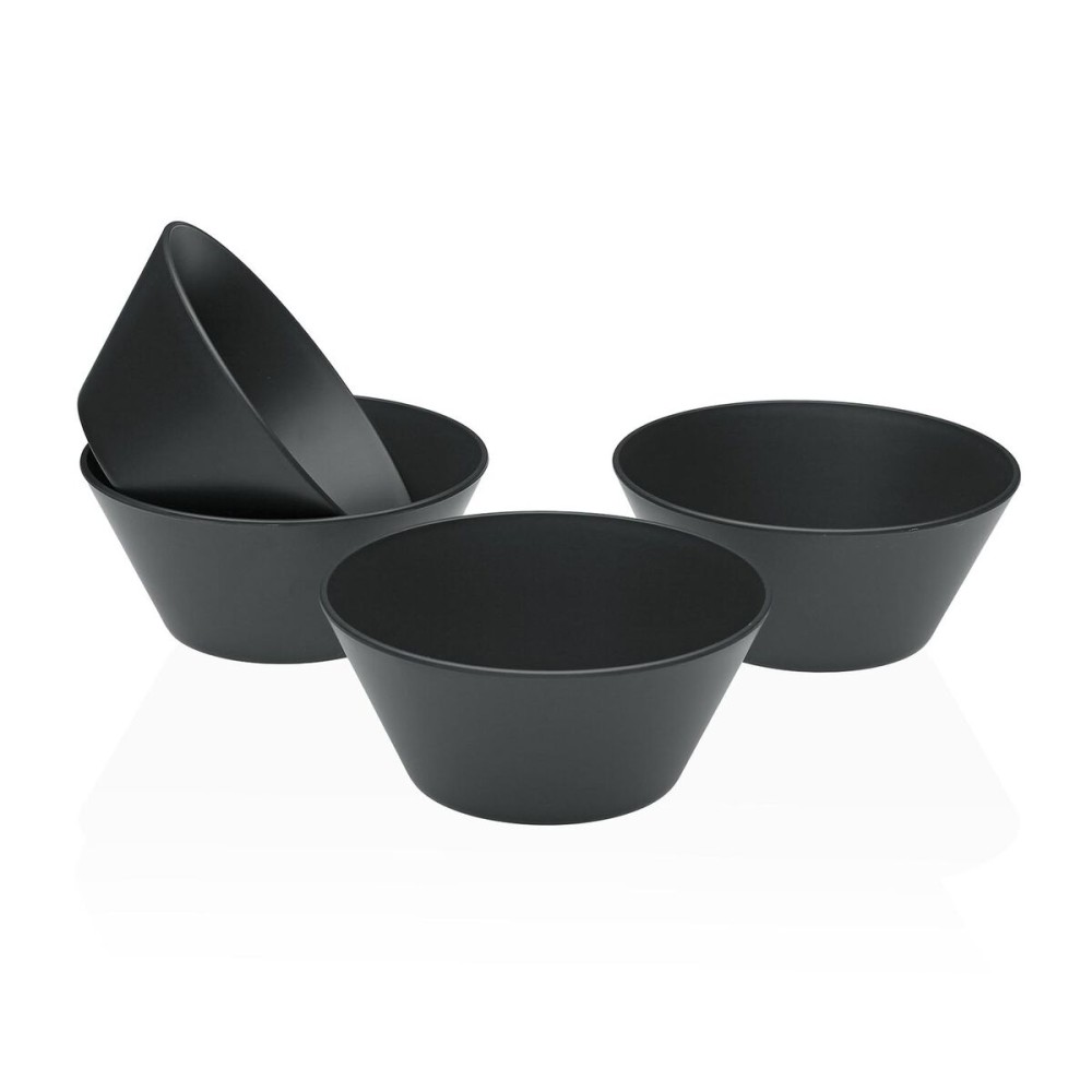 Pot for Kitchen Utensils Versa Polyethylene RPET 6,4 cm 4 Pieces