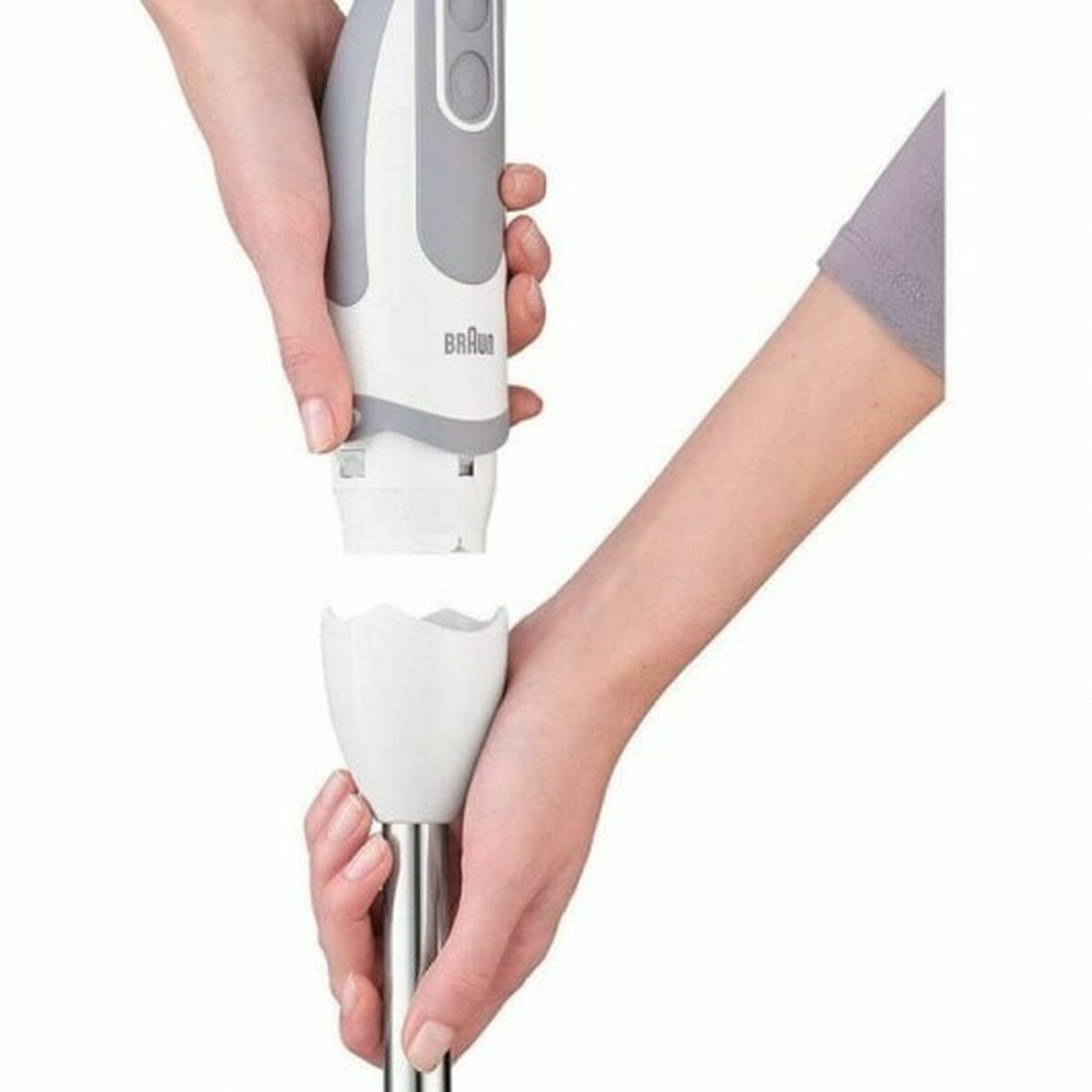 Hand-held Blender Braun White White/Grey 1000 W